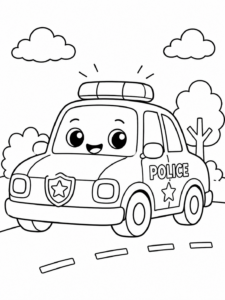 Happy Police Car Patrol