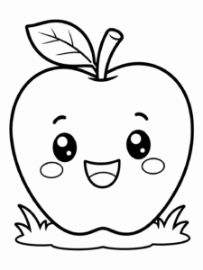 Happy Apple Smiling