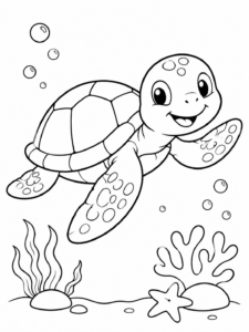Sea Turtle Swimming