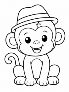 Monkey Wearing a Hat