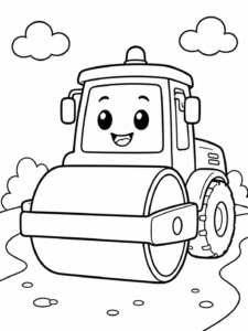 Road Roller on a Path