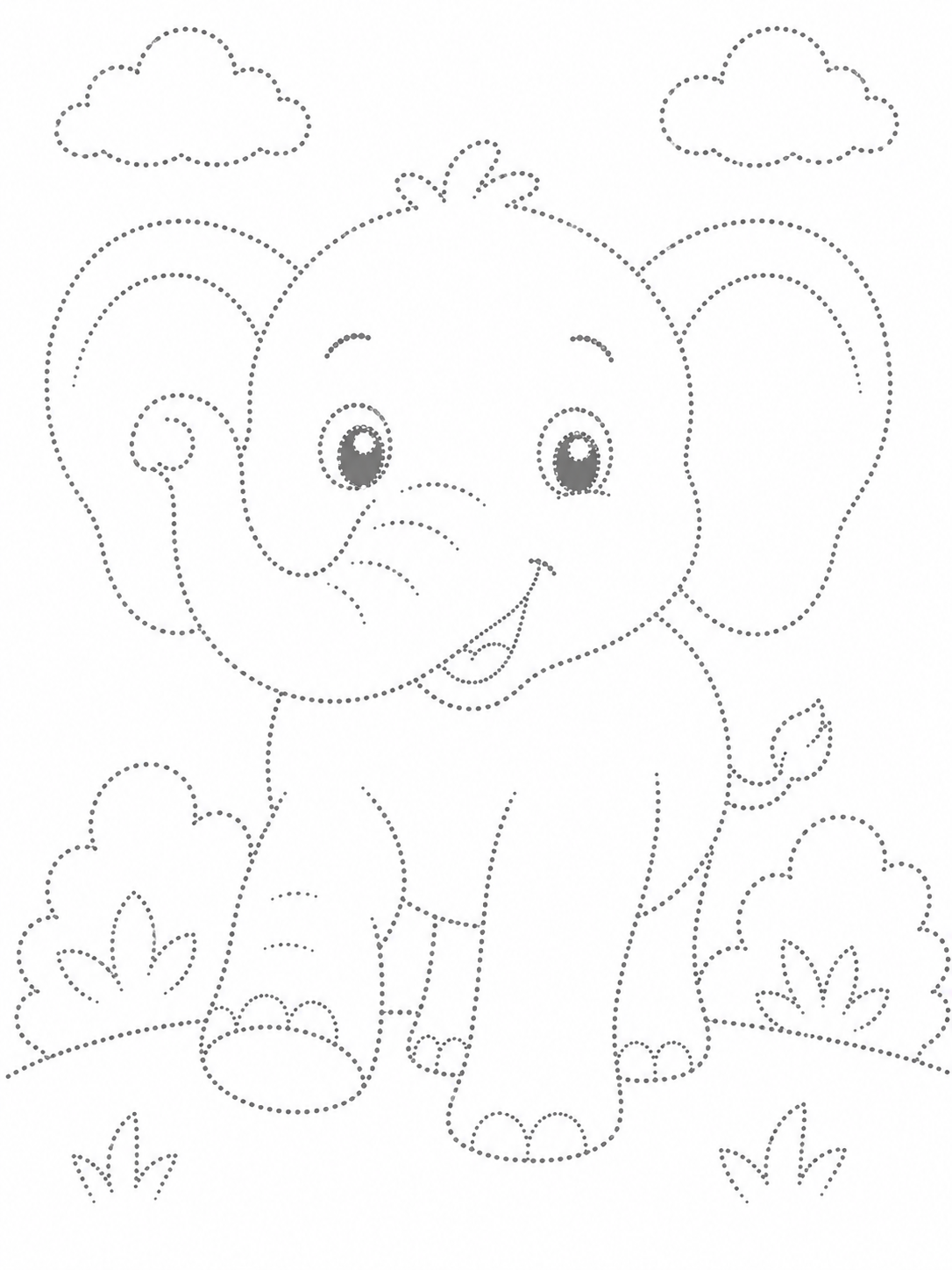 Elephant Walking Forward