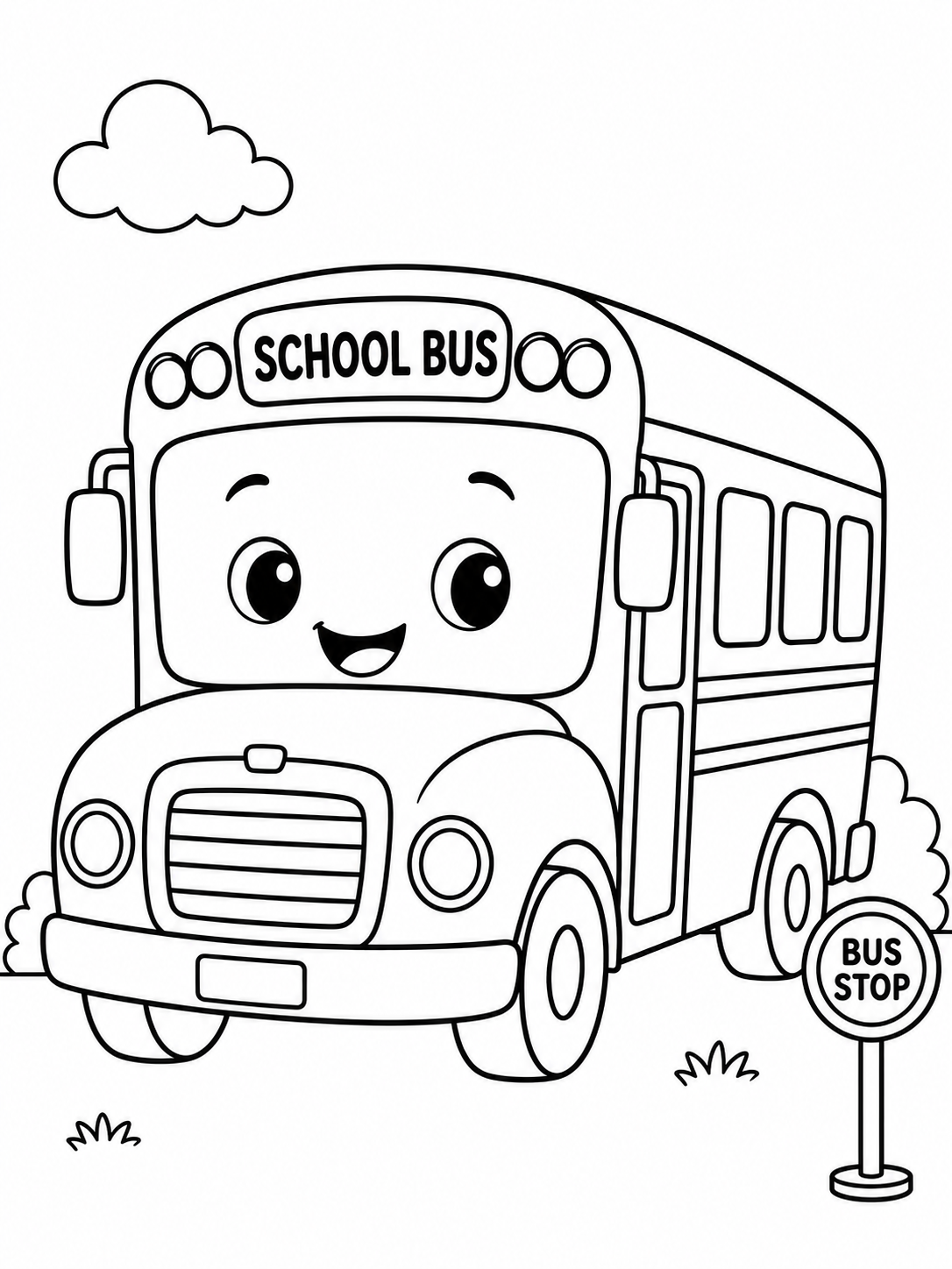 School Bus Ready for Class