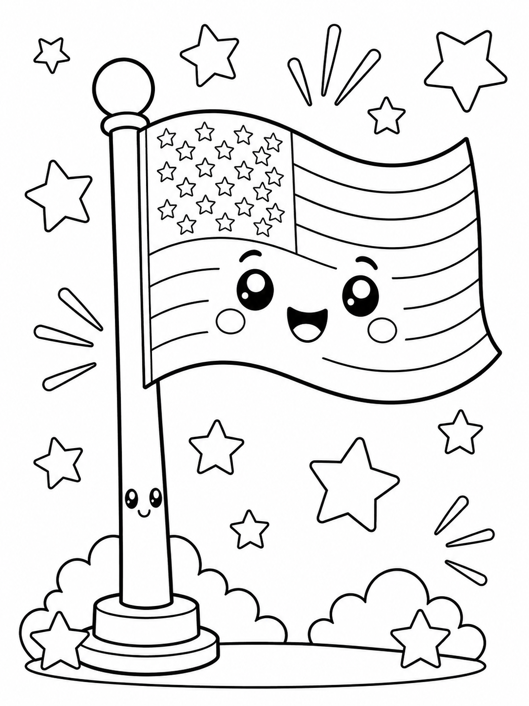 Fourth Of July Flag