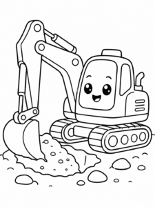 Excavator Digging a Big Hole