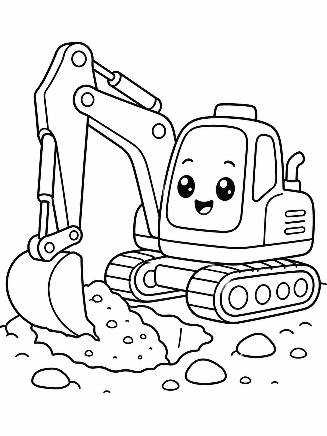 Excavator Digging a Big Hole