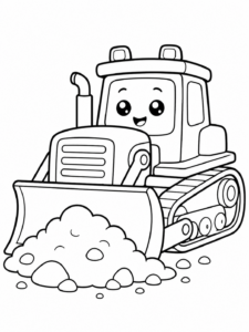 Bulldozer Pushing Dirt