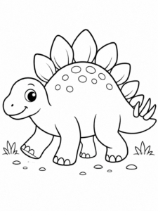 Smiling Stegosaurus Walk