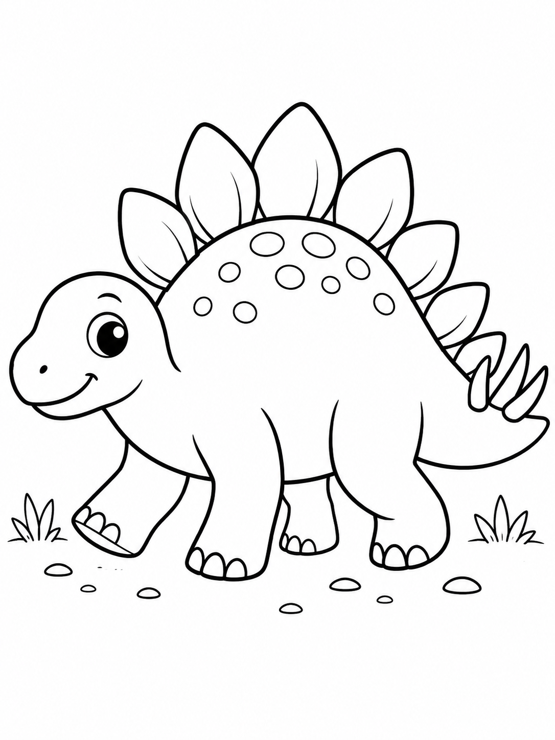 Smiling Stegosaurus Walk