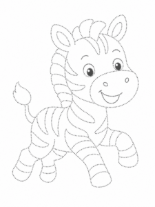 Zebra Running Happily