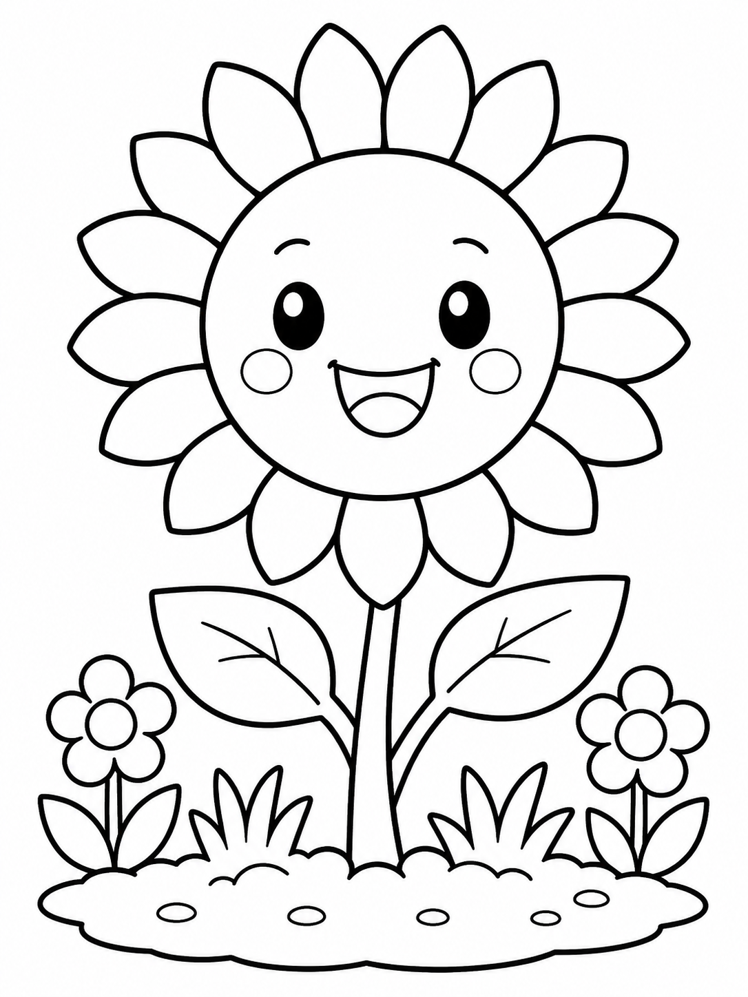Smiling Sunflower Garden