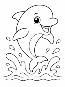 Dolphin Jumping Happily