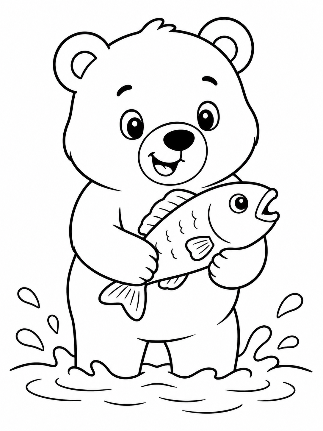 Bear Catching Fish