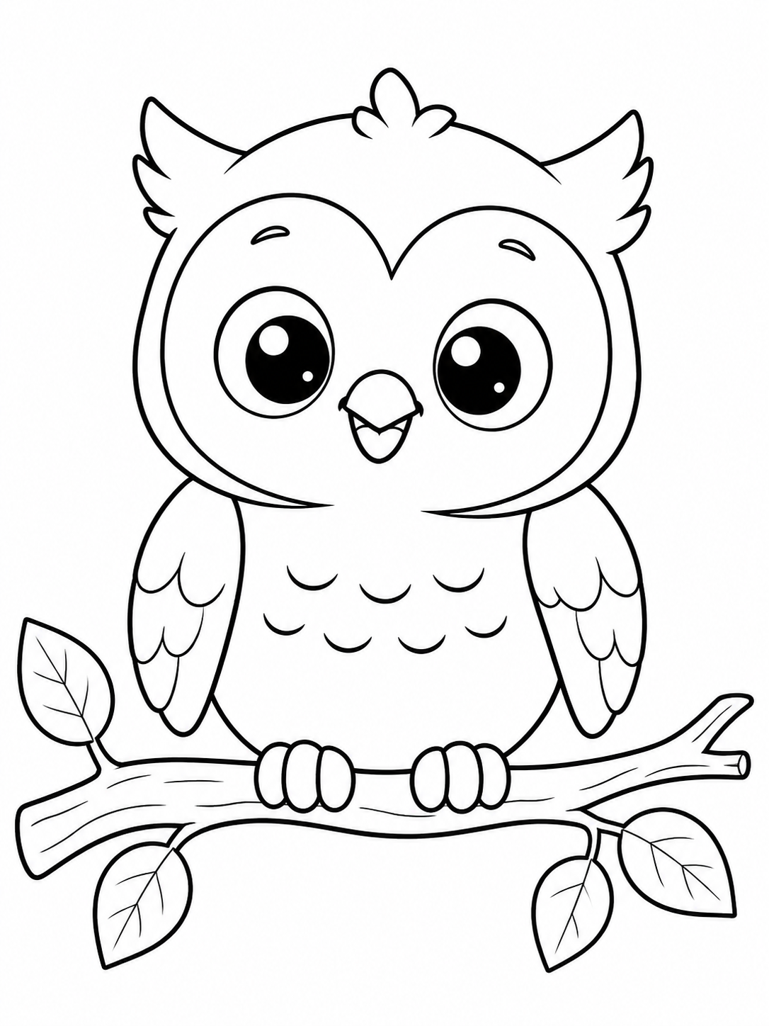 Owl Sitting on a Branch