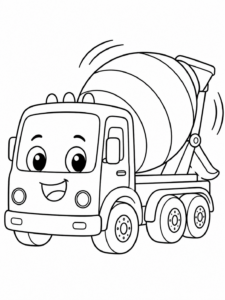 Cement Mixer Spinning Around
