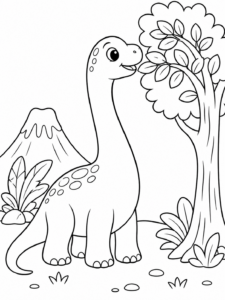 Brachiosaurus Reaching High