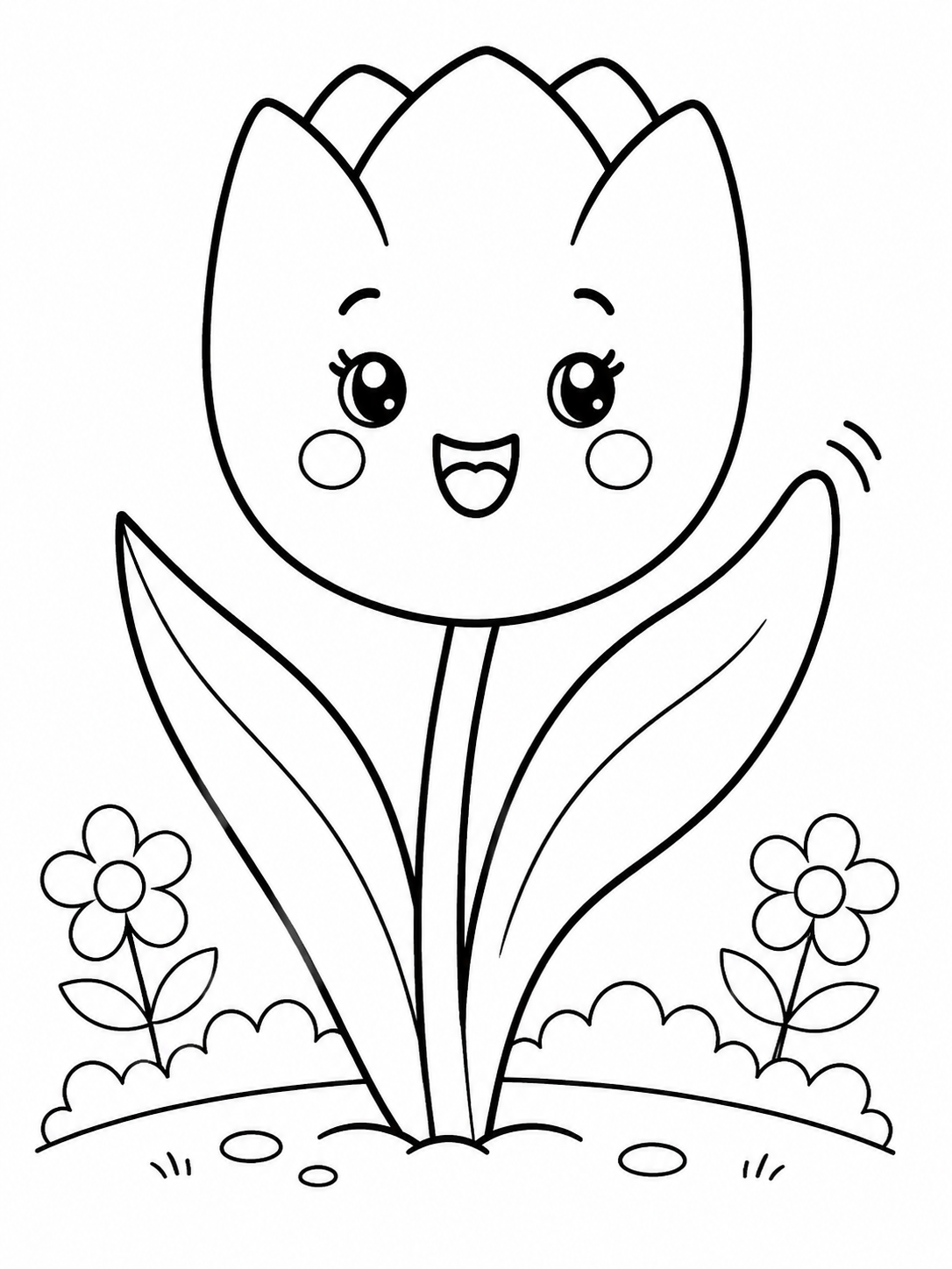 Cute Tulip Garden
