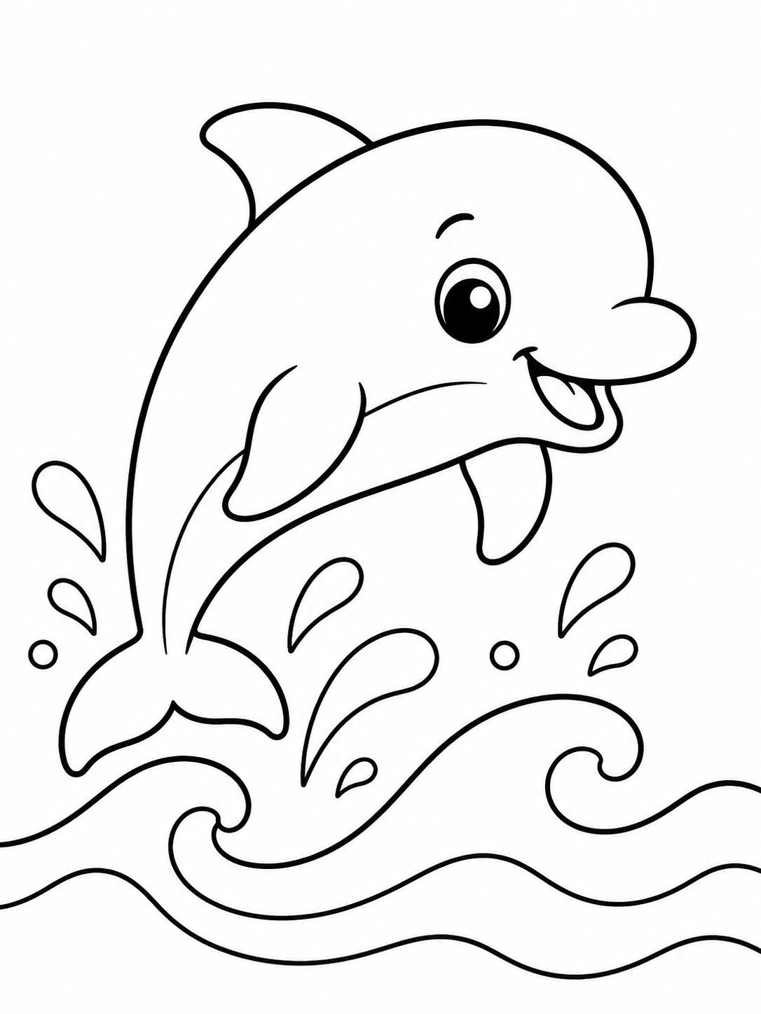 Dolphin Jumping Waves