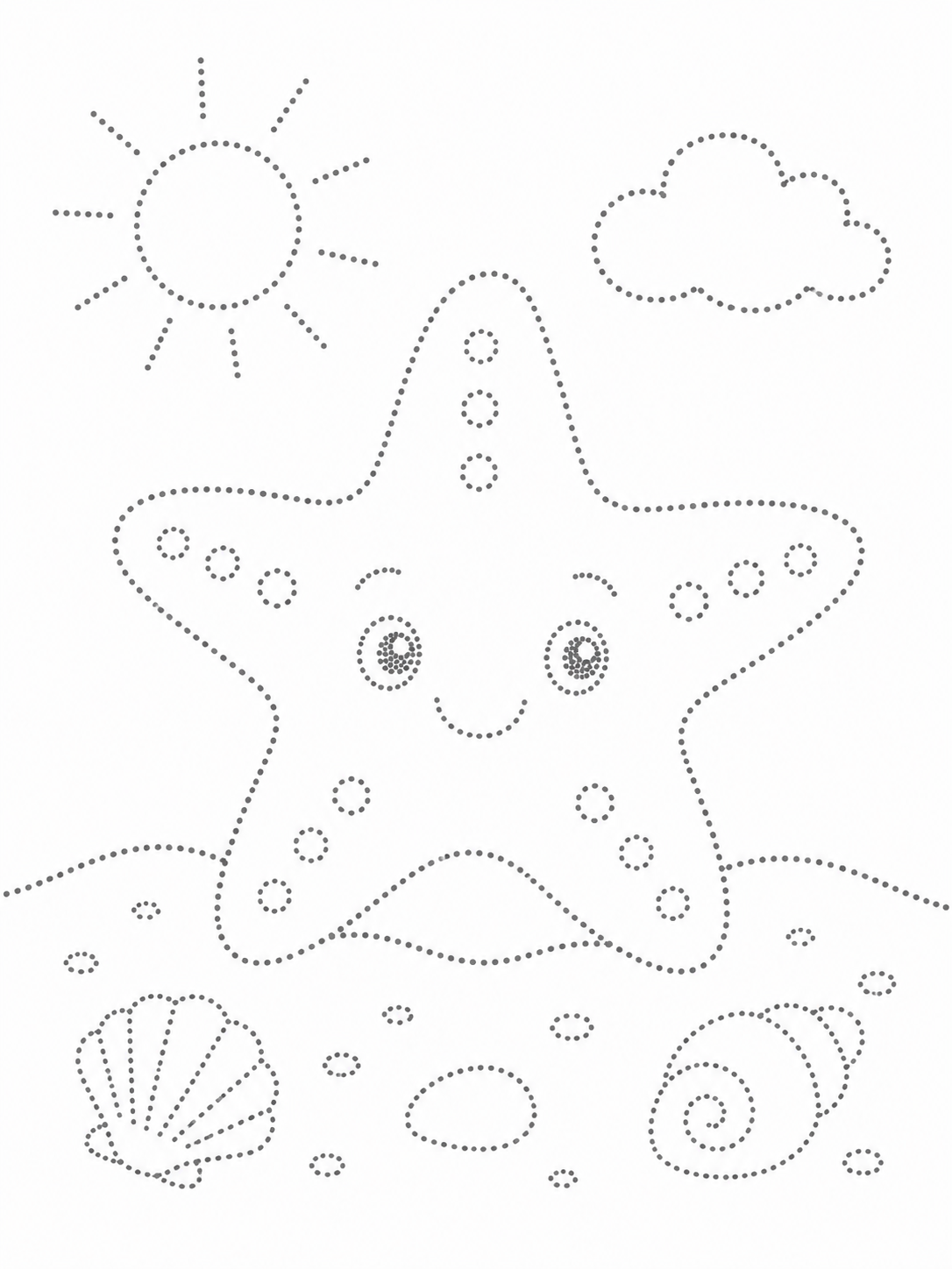 Starfish Resting on a Sandy Beach