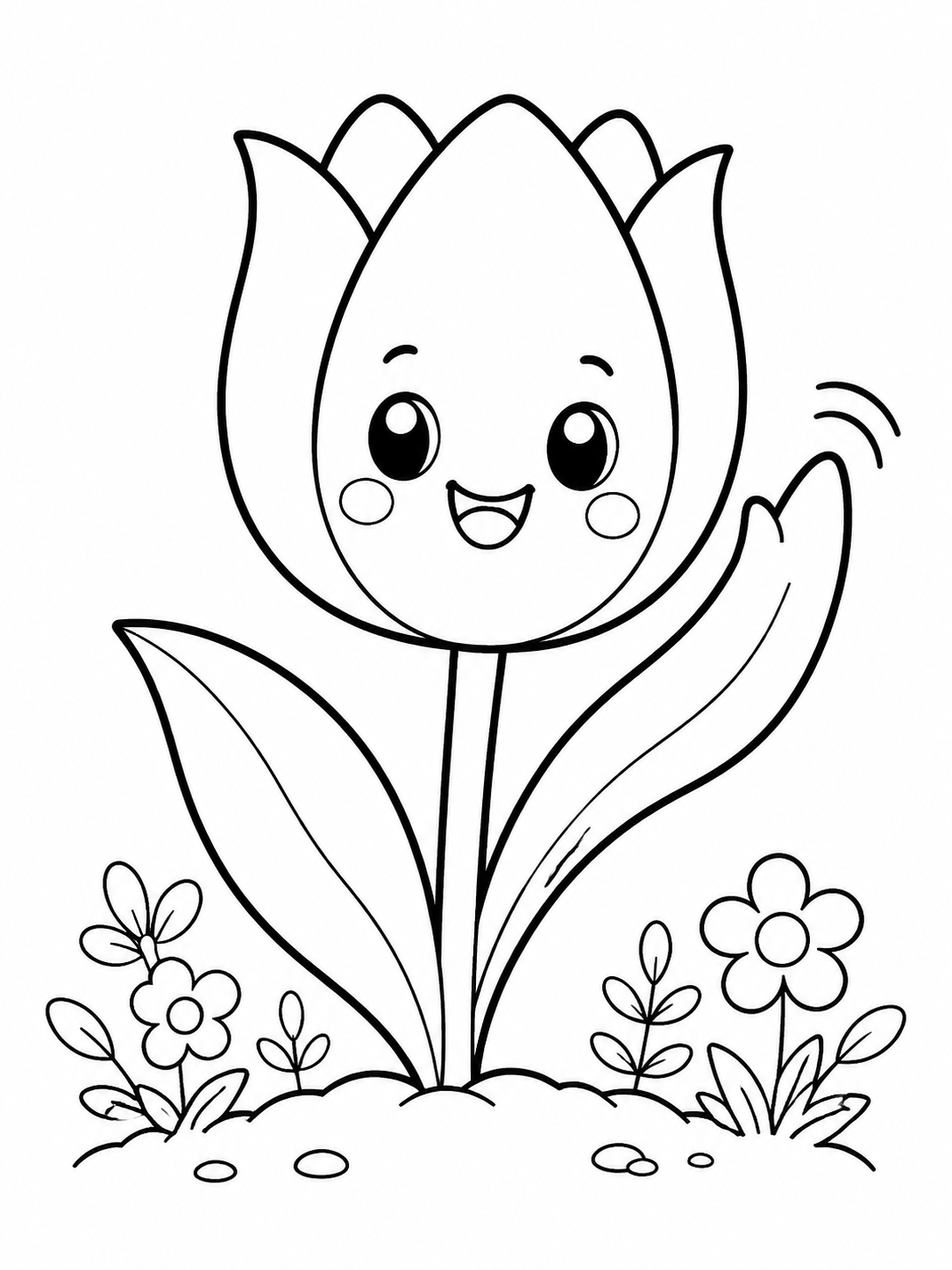Cute Tulip Garden
