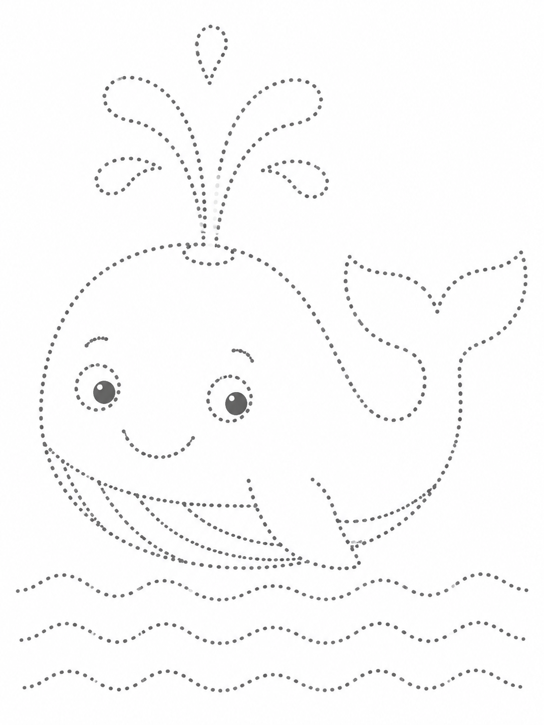 Whale Spraying Water From Its Blowhole
