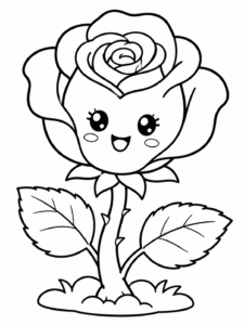 Rose Bloom In Garden