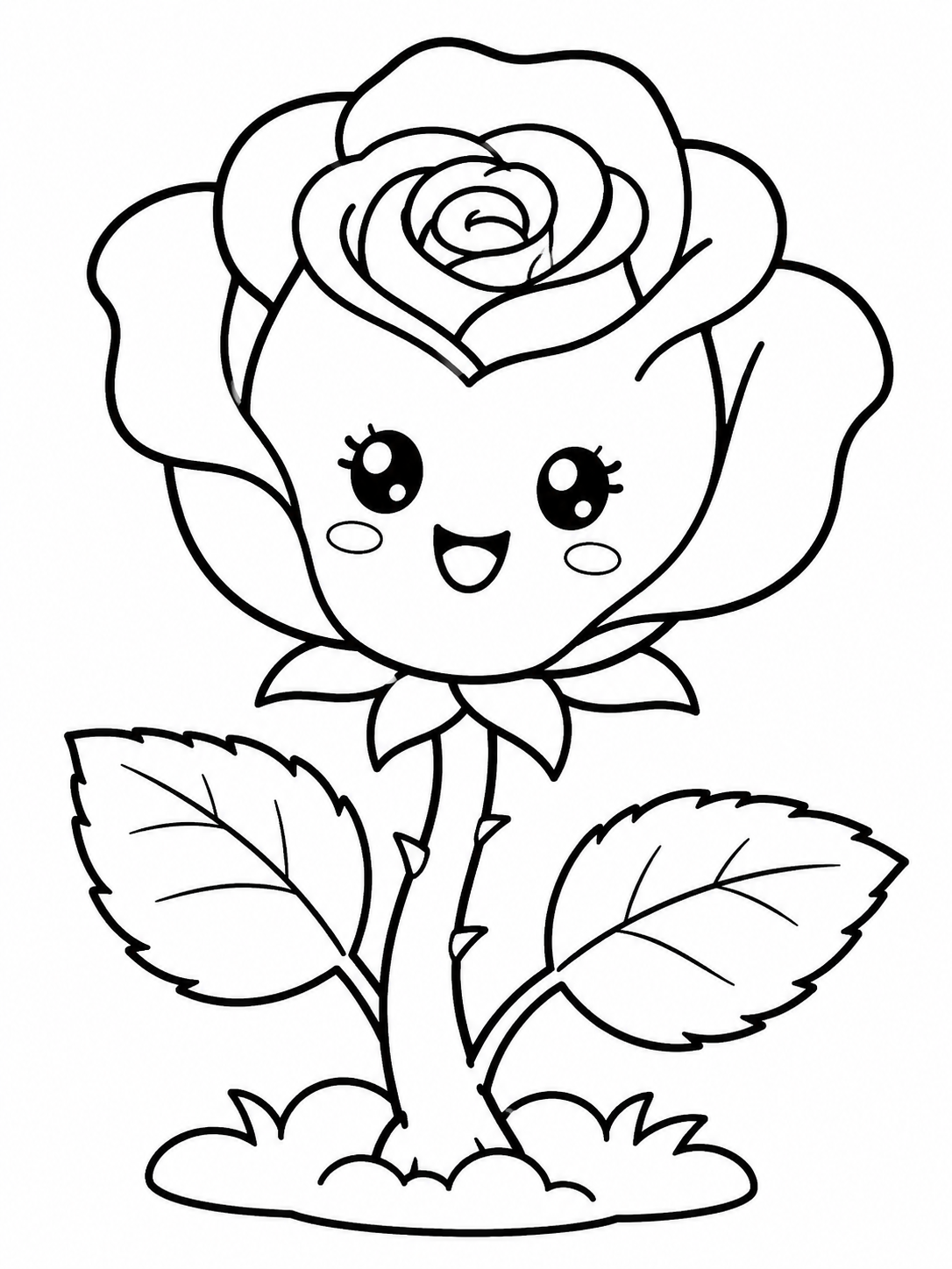Rose Bloom In Garden