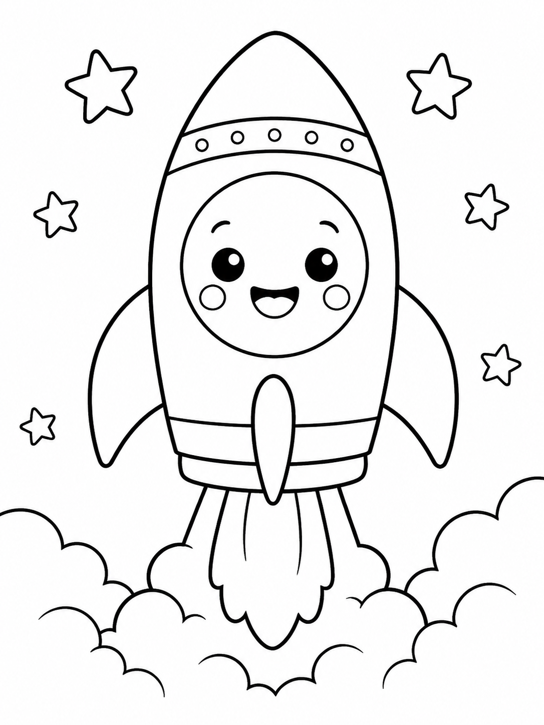 Rocket Launching Into Space