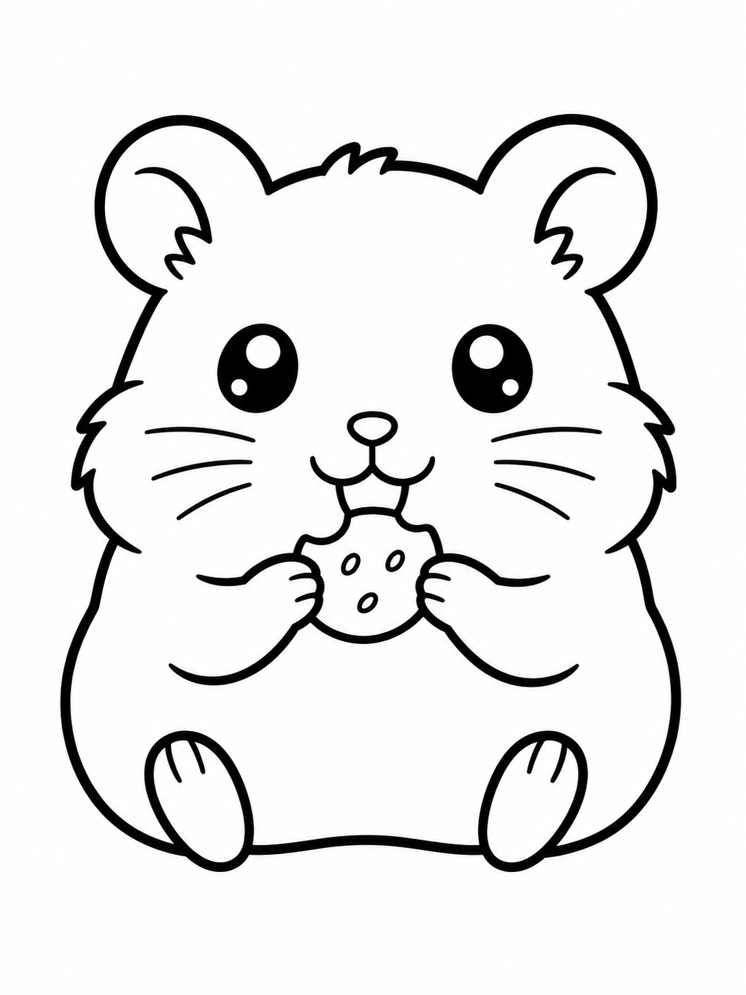 Hamster Eating Tiny Snack