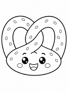 Pretzel With Happy Style