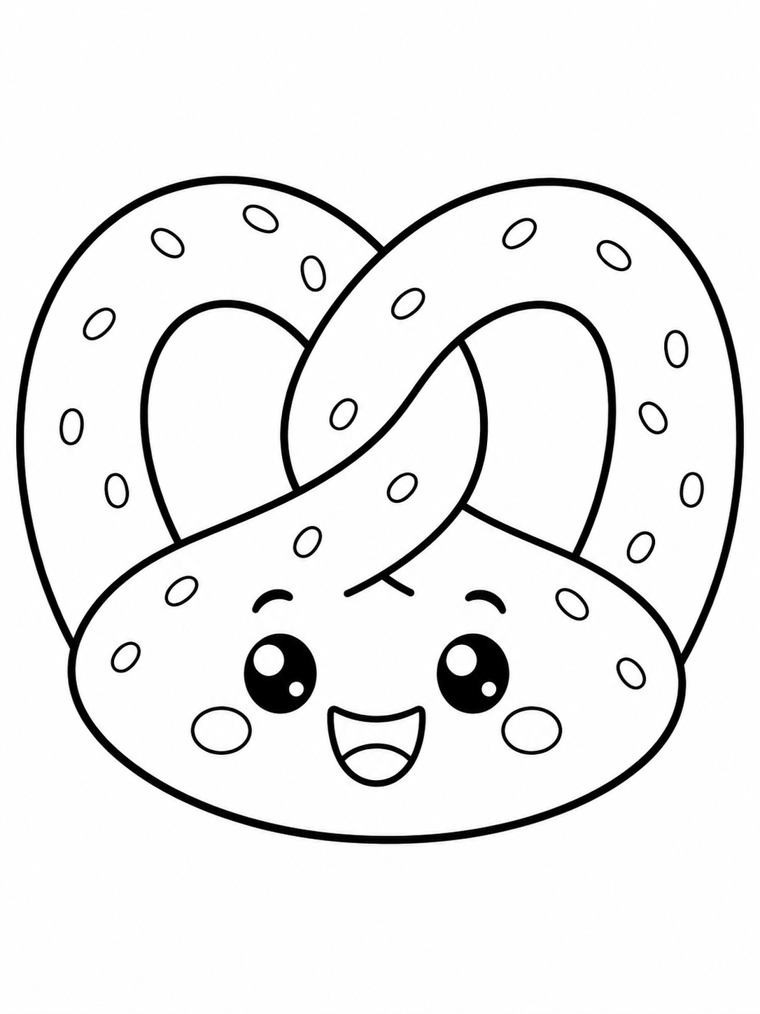 Pretzel With Happy Style