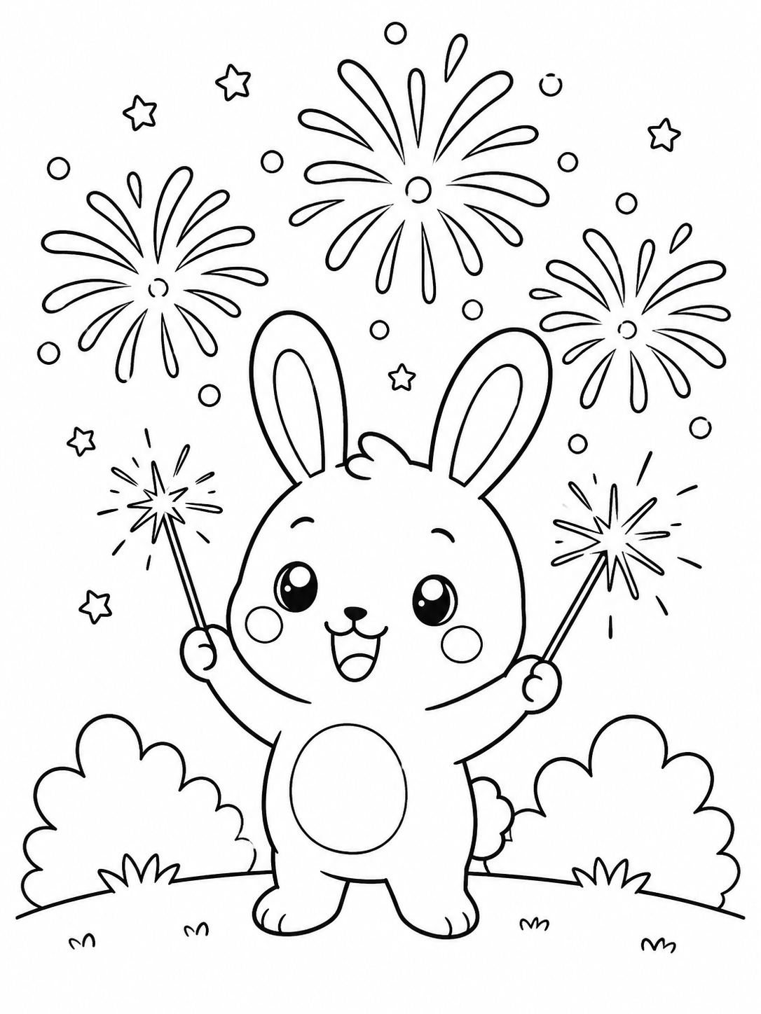 Bright Fireworks Celebration