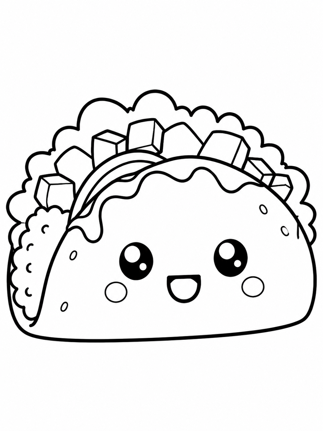 Taco With Cute Filling