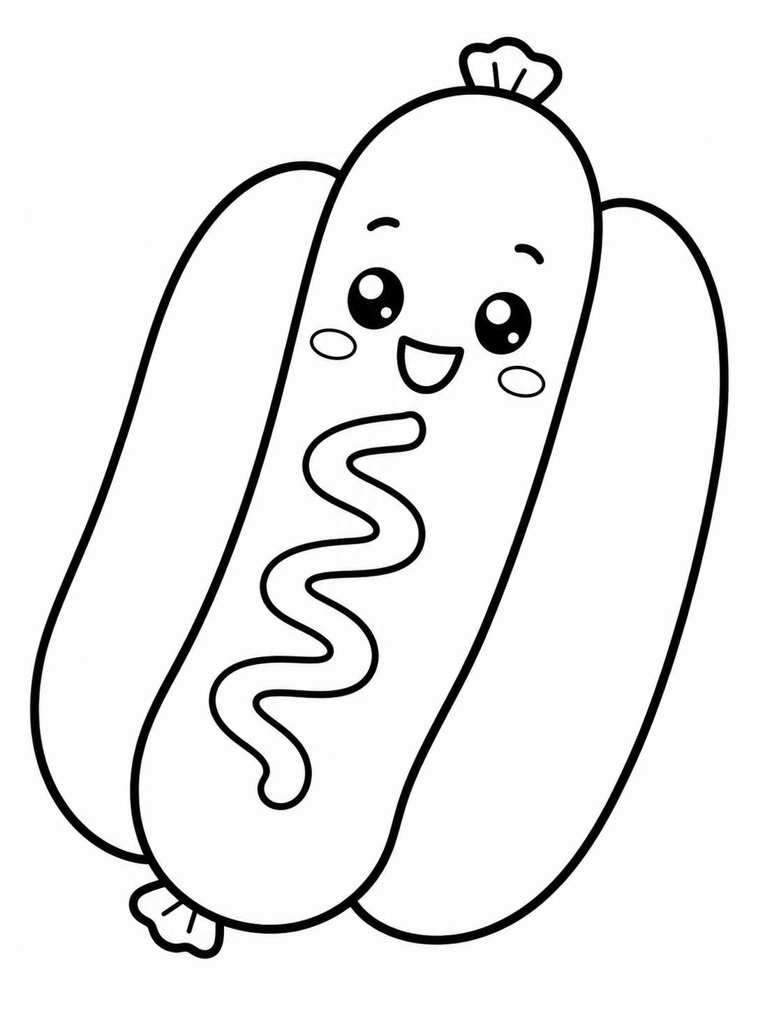 Hot Dog With Smiling Face